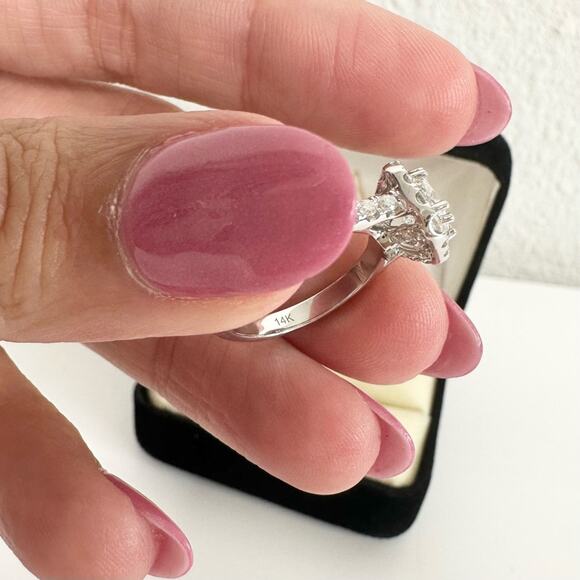 NEW Kay Jewelers Neil Lane Engagement Diamond Ring 14K White Gold 1.5ct size 4.5 - Picture 8 of 11